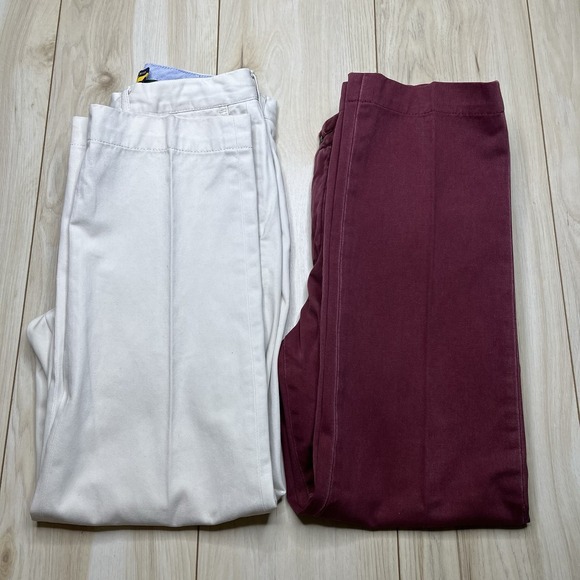 Ralph Lauren Rugby Mens 30x26 Khaki Chino Pants 100% Cotton Lot Of 2 Multicolor